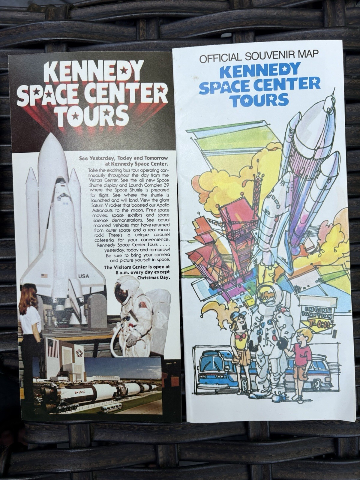 Vintage Kennedy Space Center Brochures- 3 Pieces -circa October 1981