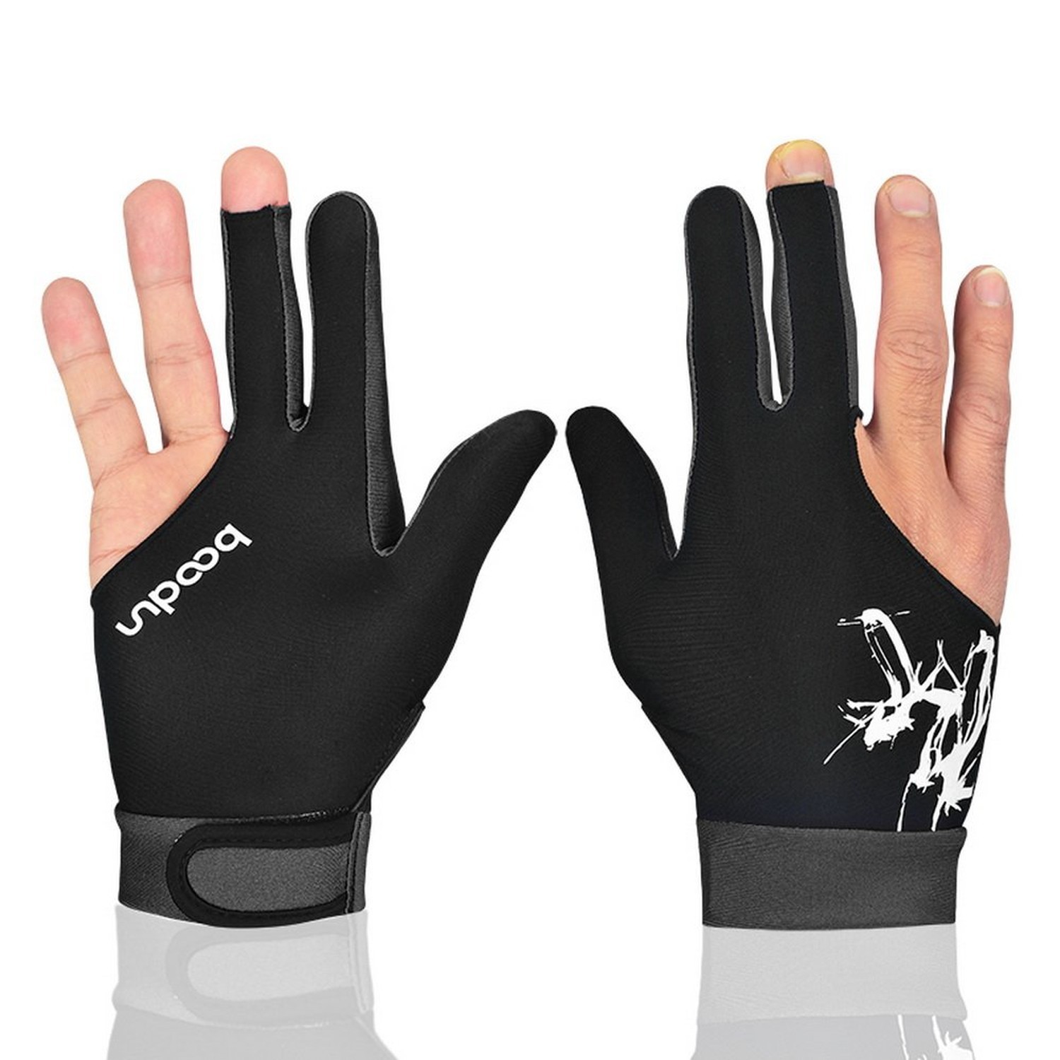 Anser M050912 Man Woman Elastic 3 Fingers Show Gloves for Billiard Shooters C...