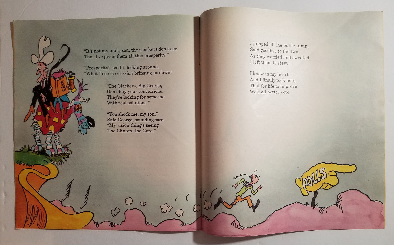 The Outrageous Adventures of George & Dan, Bush Quayle Dr Seuss Like Booklet