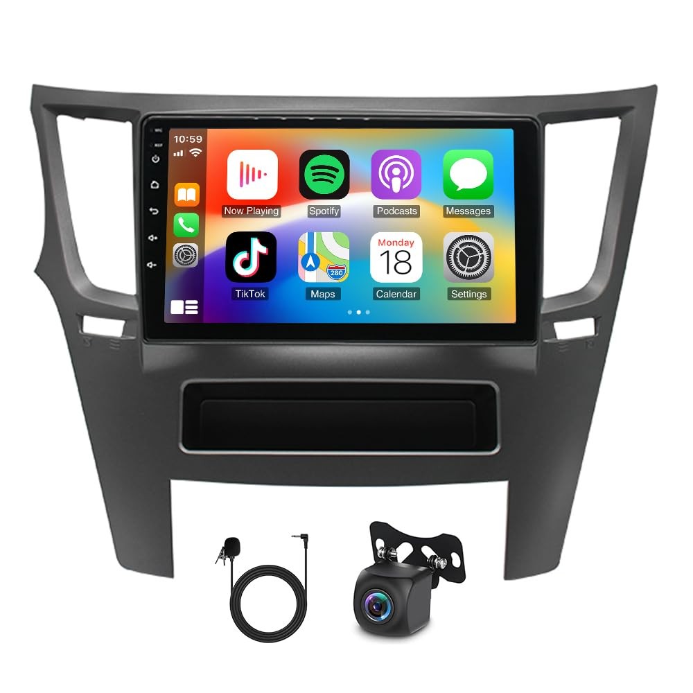 4+64G 9inch Car Radio for Outback Legacy 2009-2014 w/Carplay Android Auto