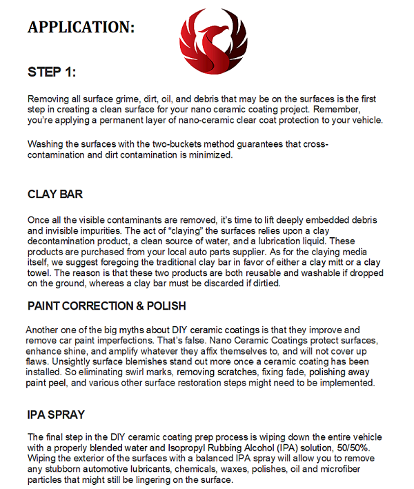 CERAMIC CAR COATING 5 YR ADVANCED PAINT PROTECTION HIGH GLOSS POLYSILAZANE - KIT