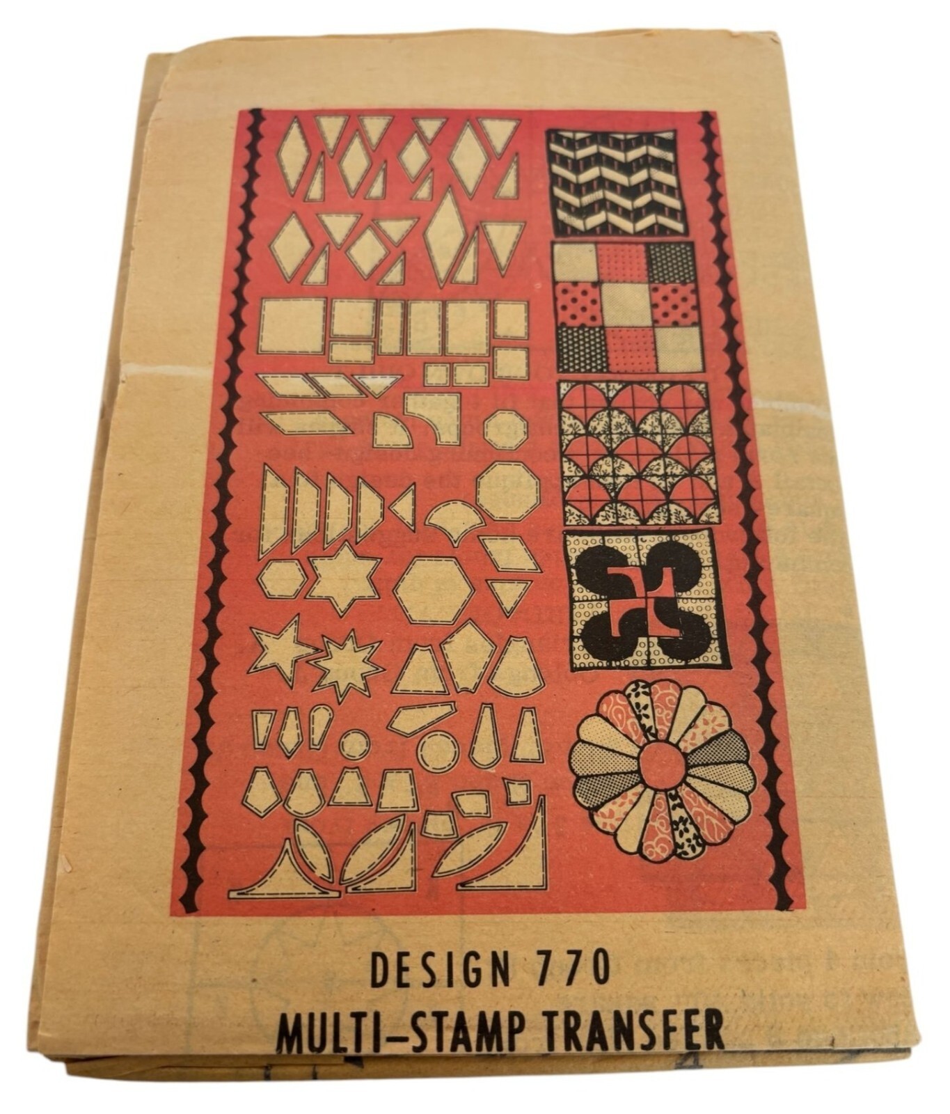 Quilting Templates Vintage Multi-Stamp Transfer Pattern 76 Designs 770 UC 1970s