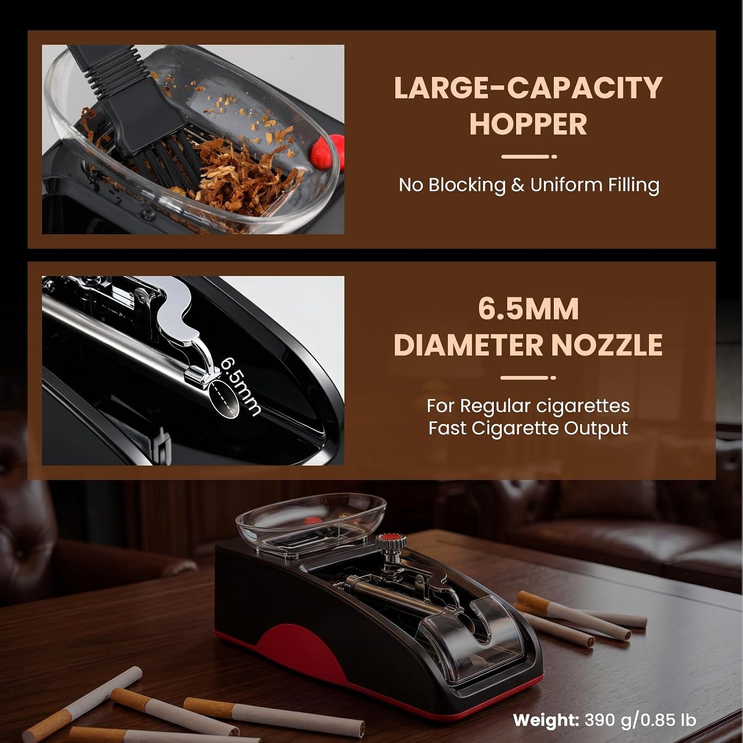 NEWTRY Rolling Machine Electric Automatic Injector Mini Roller Maker DIY Tool (R