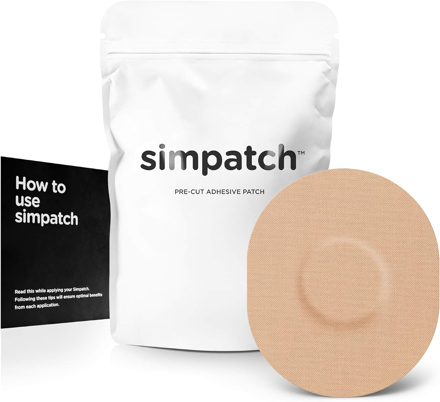SIMPATCH Universal Adhesive Patch (25-Pack) - Waterproof Adhesive, CGM Patches (