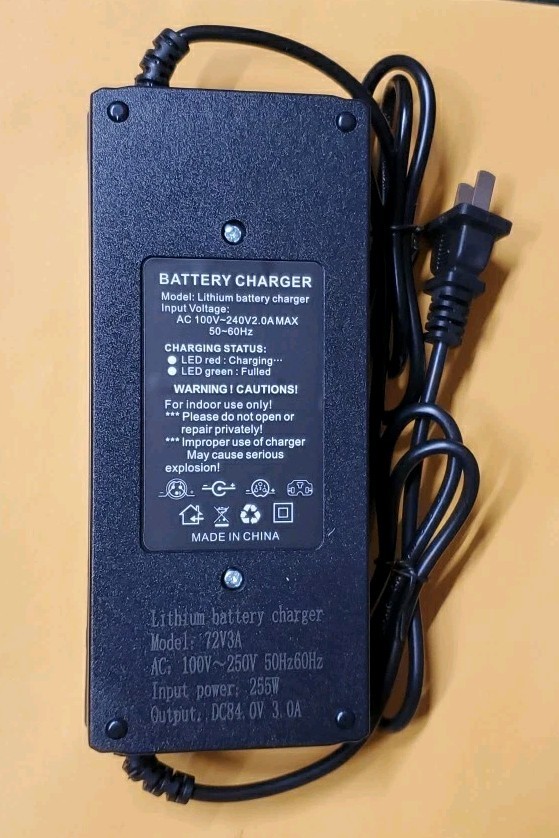 🔥fast 84v 3a battery Charger for Inmotion V8/ V8s/V10/ V11 Electric Unicycles