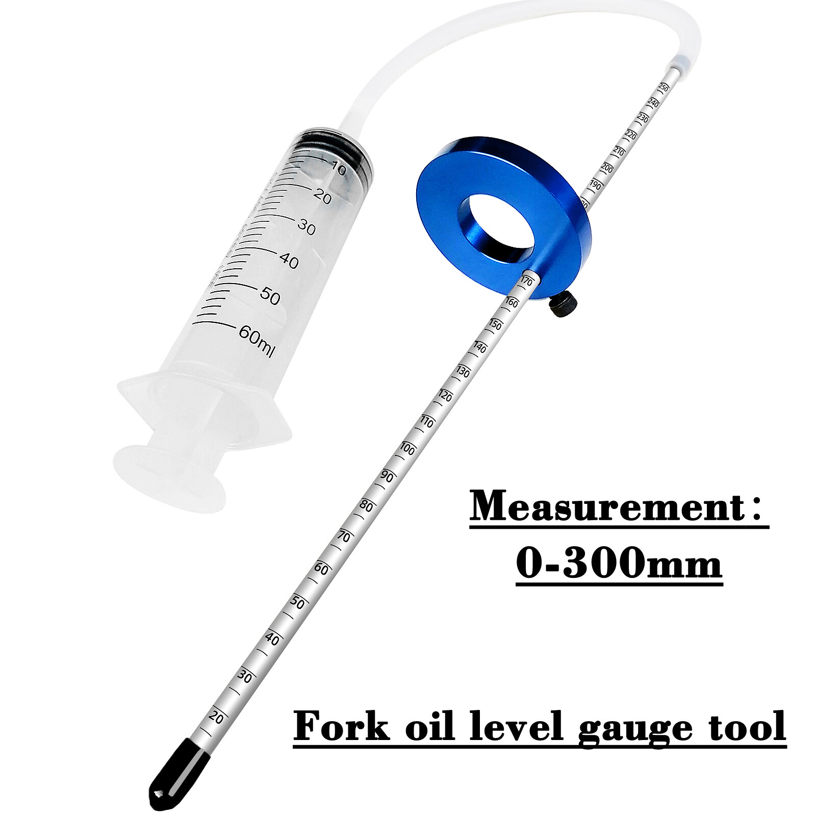 US STOCK Blue Oil Level Gauge Front Fork Suspension Tool Motorcycle Universal
