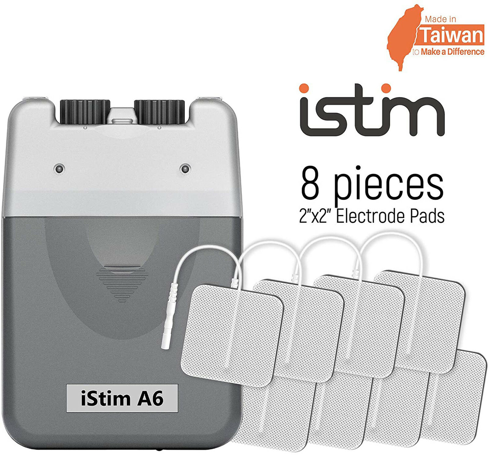 iStim A6 Analog Rechargeable Dual Channel TENS Unit/TENS Device/TENS Machine