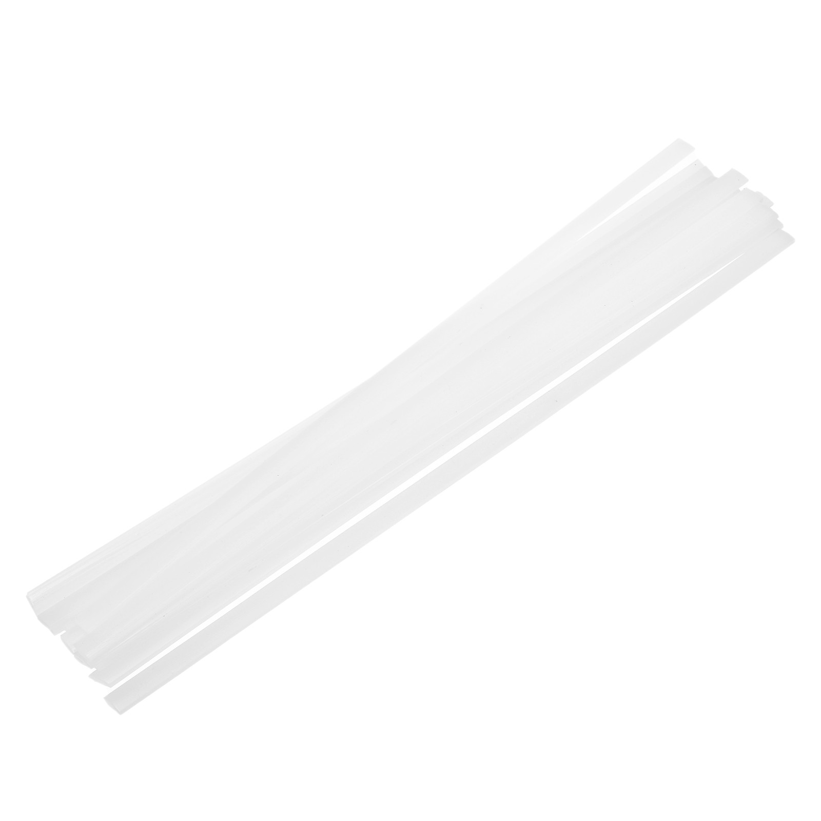 15 Pcs White Plastic Welding Rods 9.5mm x 330mm HDPE Strip(0.4inch x 13inch)