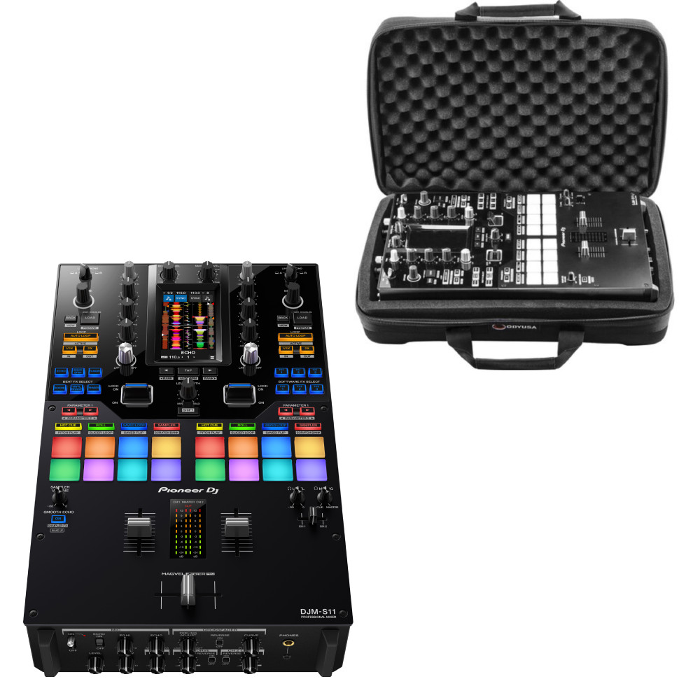 Pioneer DJ DJM-S11 Pro 2-channel DJ Mixer + EVA Case