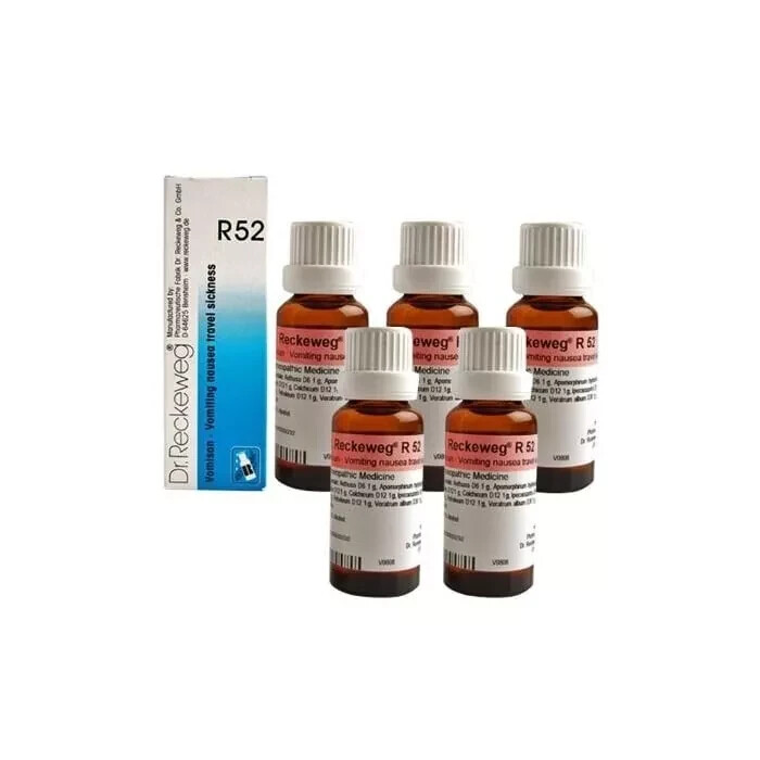 Dr. Reckeweg R52 Drops 22ml x 5 | Nausea Vomiting Travel Motion Support |