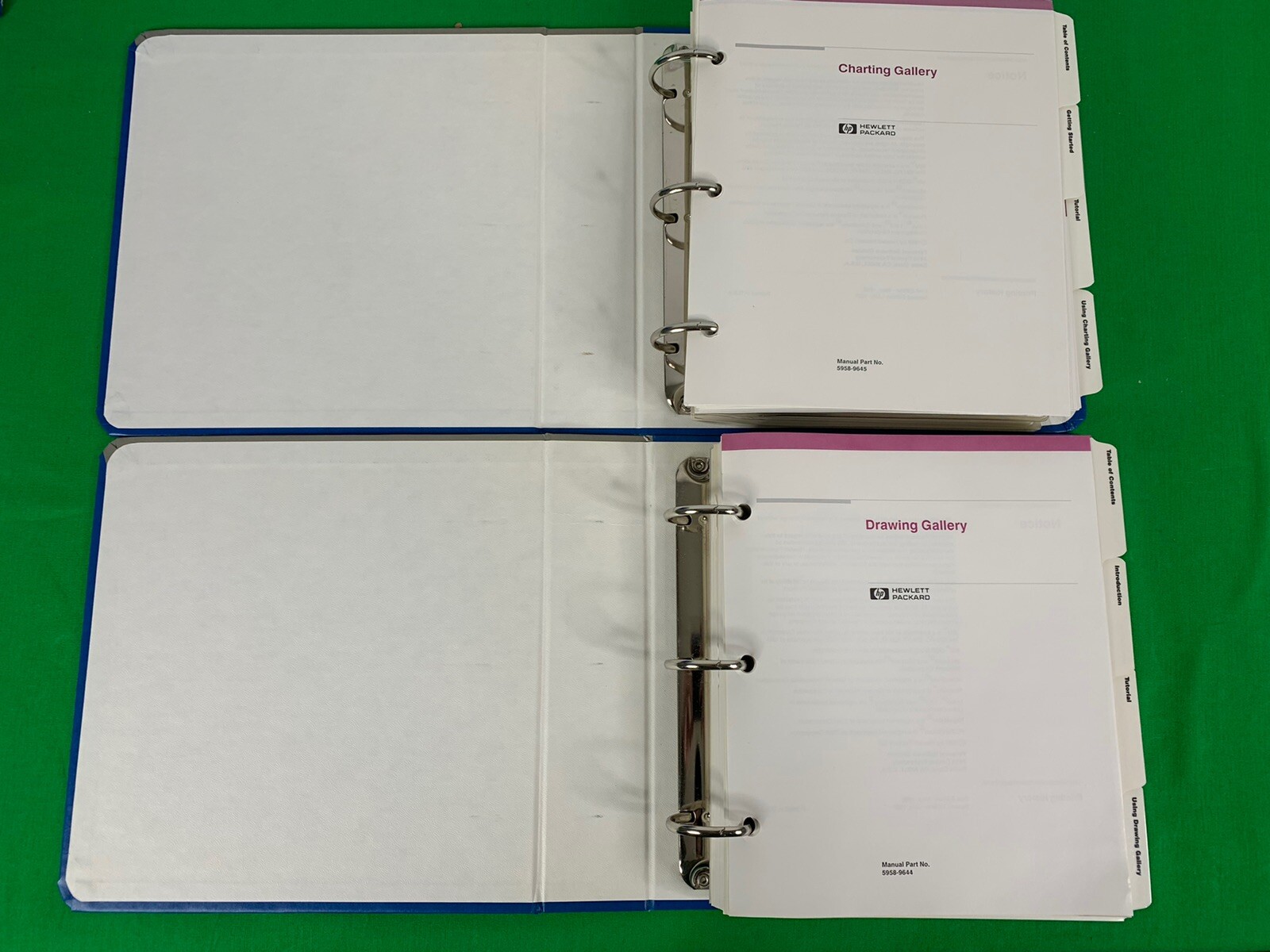 1986 HP Gallery Collection, Drawing Vol 1, Charting Vol 2, Software and Manuals