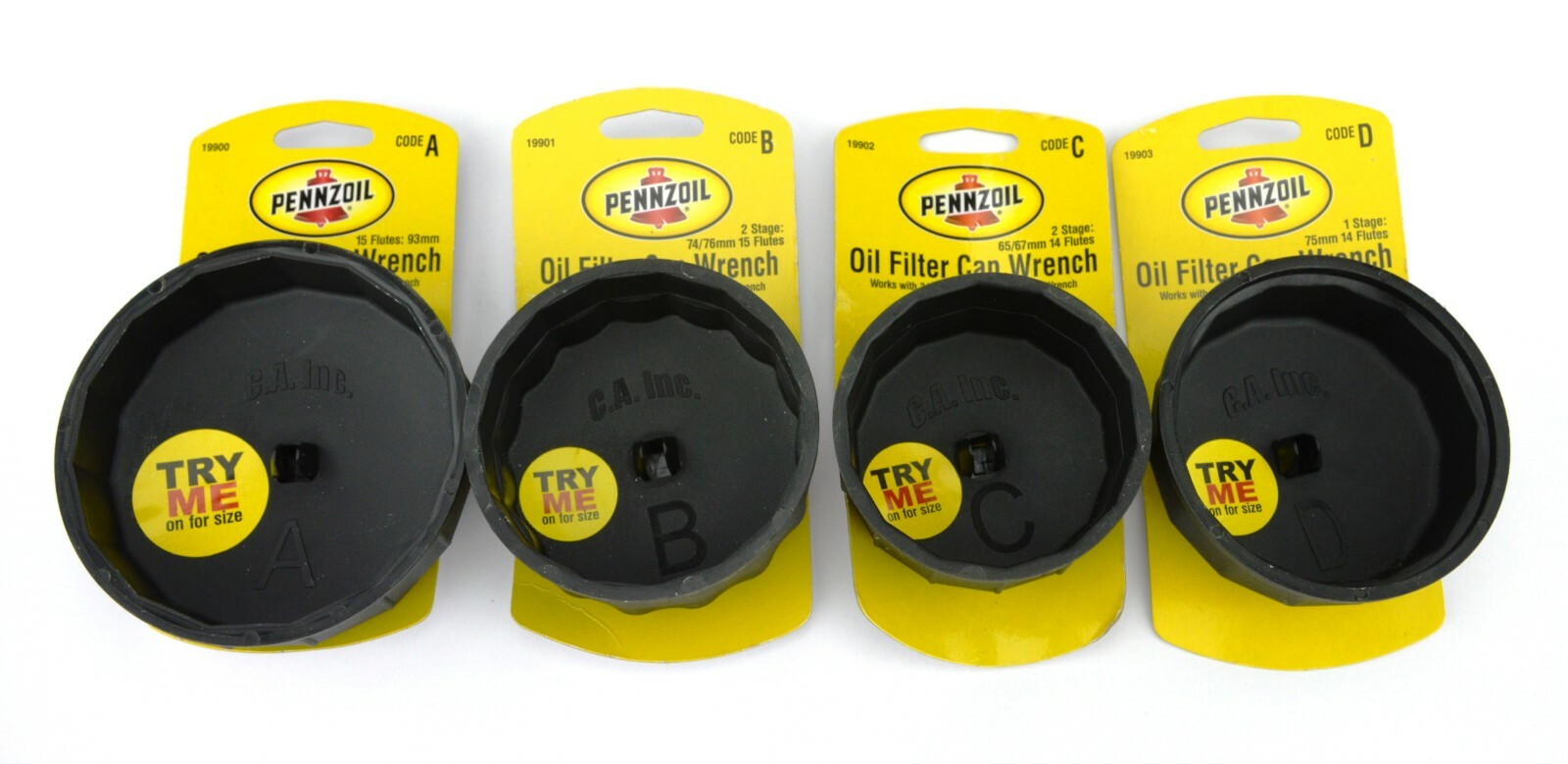Pennzoil Oil Filter Cap Wrench 65/67mm , 74/76mm ,  93mm , 75mm All 4 sizes NEW