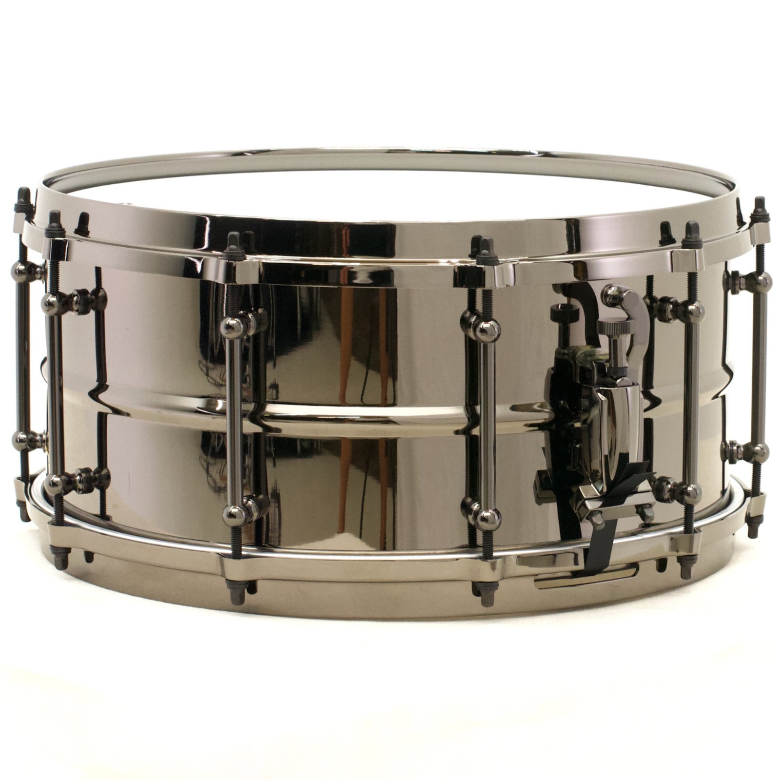 TreeHouse Custom Drums 6½x14 Smooth Black Nickel over Beaded Brass Snare Drum