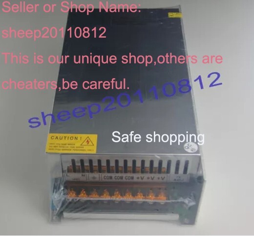 100-120VAC to 280VDC 3A 800W Fixed Output Switching Power Supply CNC WITH CE