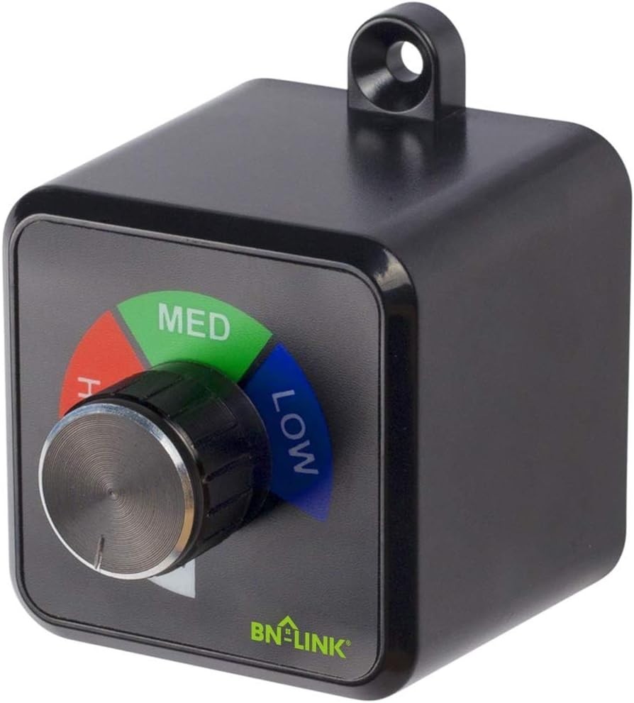 Variable Fan Speed Controller, Plug-in Electric 3 Speed Regulator Adjuster Co...