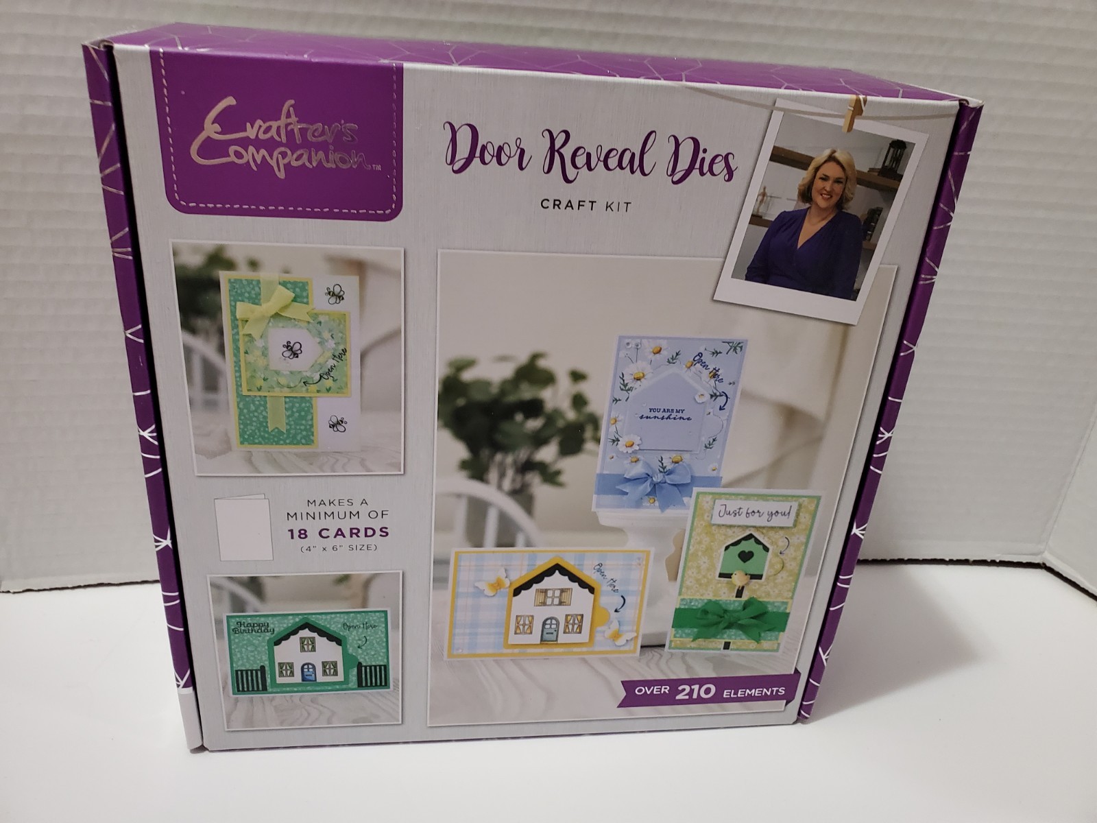 Crafter's Companion Door Reveal Dies Craft Kit #56 210+ Elements Makes 18 Cards
