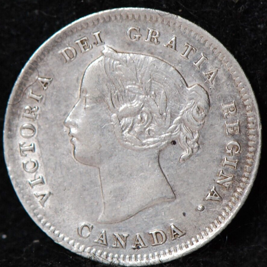 Canada, 1899 5 Cents, KM2, silver, About Uncirculated,  5-21*