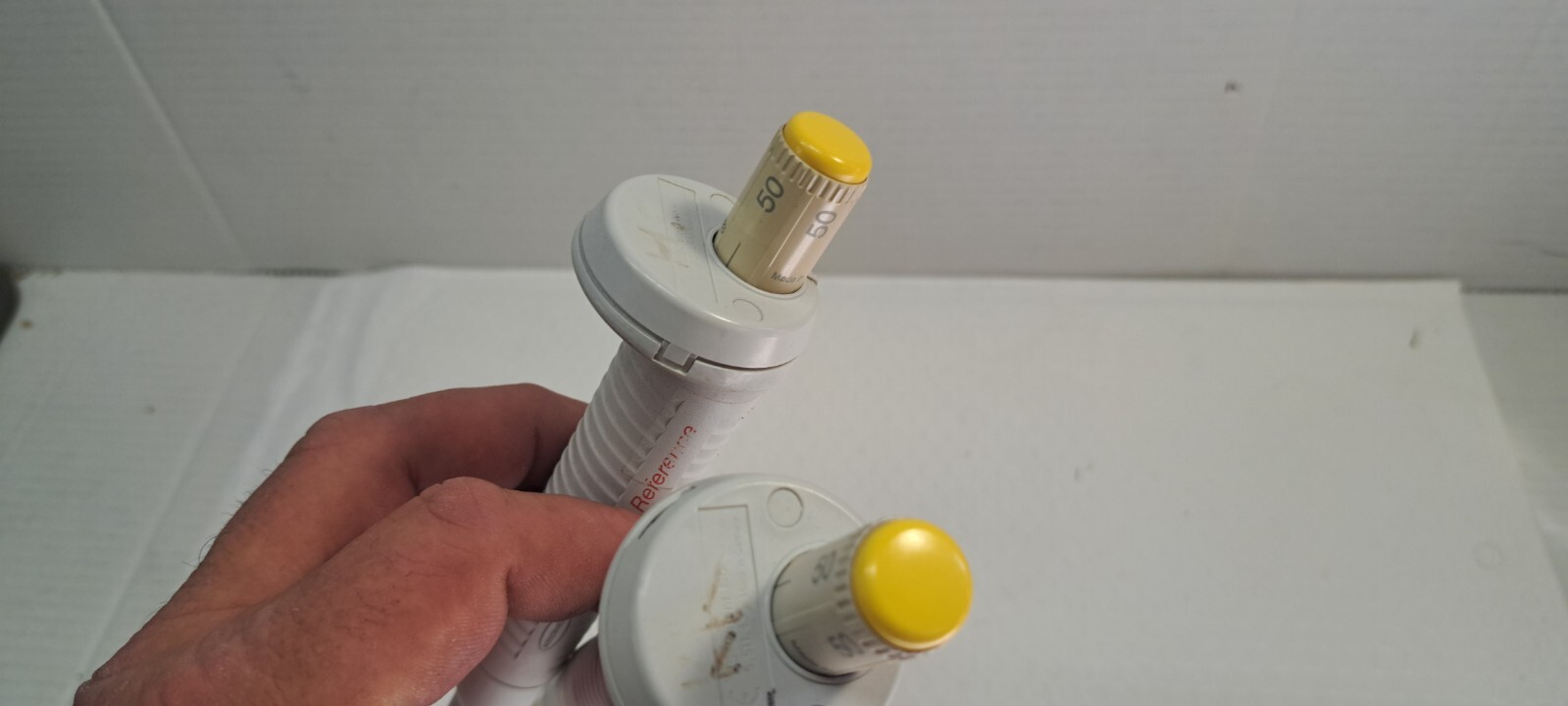 lot of 2 Eppendorf Reference 50 µL Single Channel Pipette
