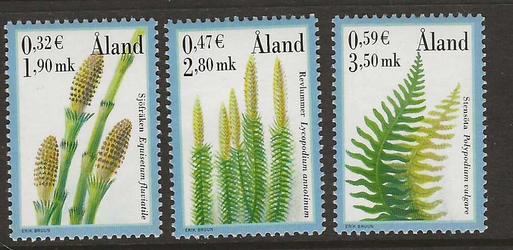 Aland Finland 2001 Spore plants MNH (f183)