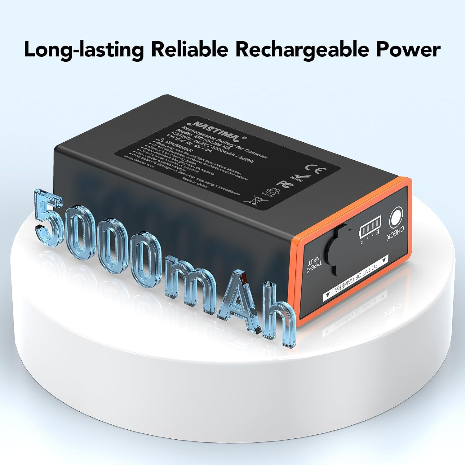 2 Pack Moultrie Edge 5000Mah Replacement Battery for Moultrie Edge Series Camera
