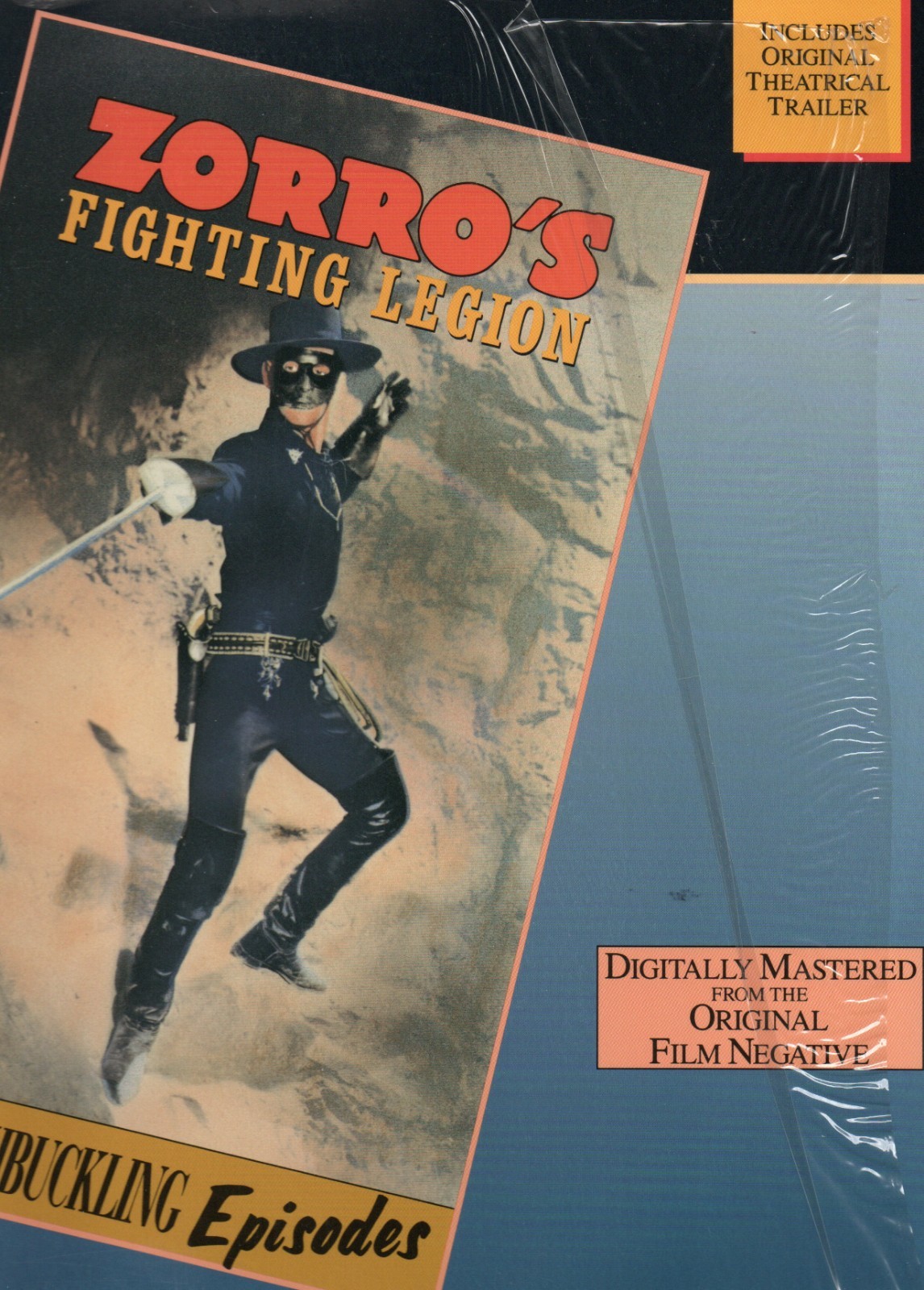 ZORRO'S FIGHTING LEGION 2 LASERDISCS MINT ORIG SHRINK