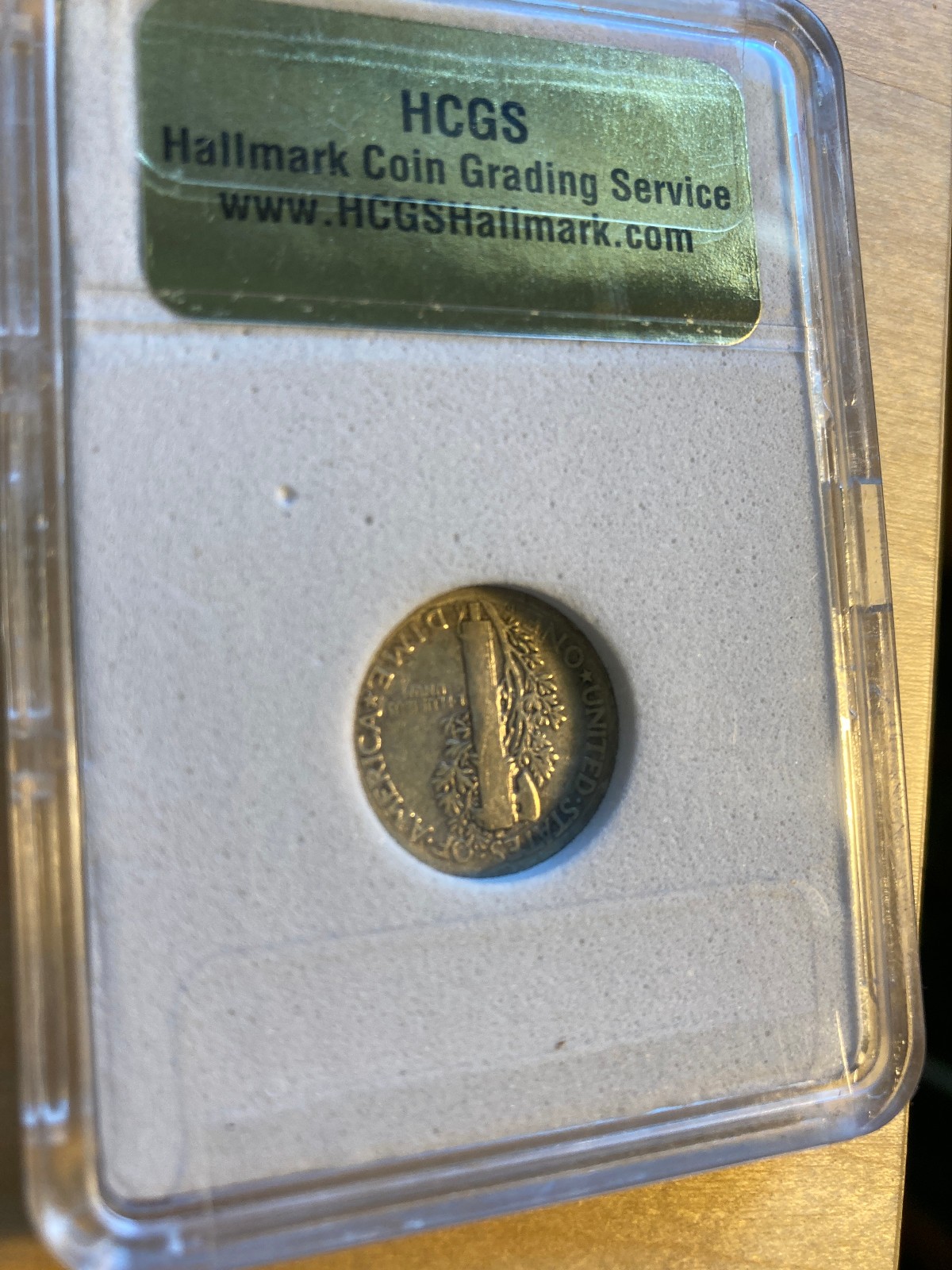 MERCURY DIMES, 4 SLABBED DIMES, FINE, VF...MINT MARKS