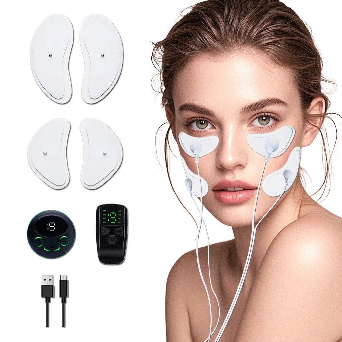 EMS V Face Sticker Tens Massager Facial Muscle Stimulator Slimming Face