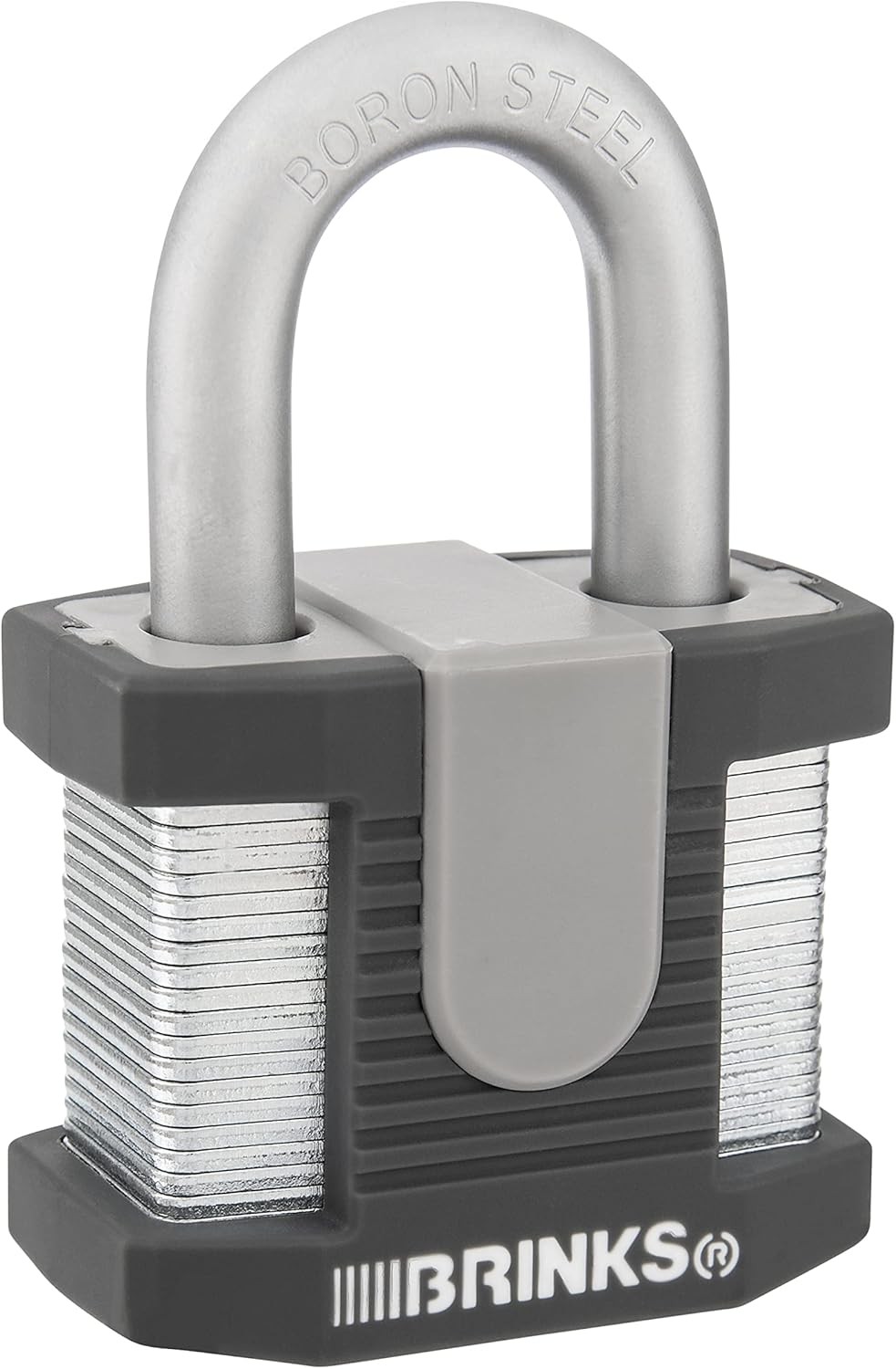 - 50mm Commercial Laminated Steel Keyed Padlock - Solid Body with Boron Shackle