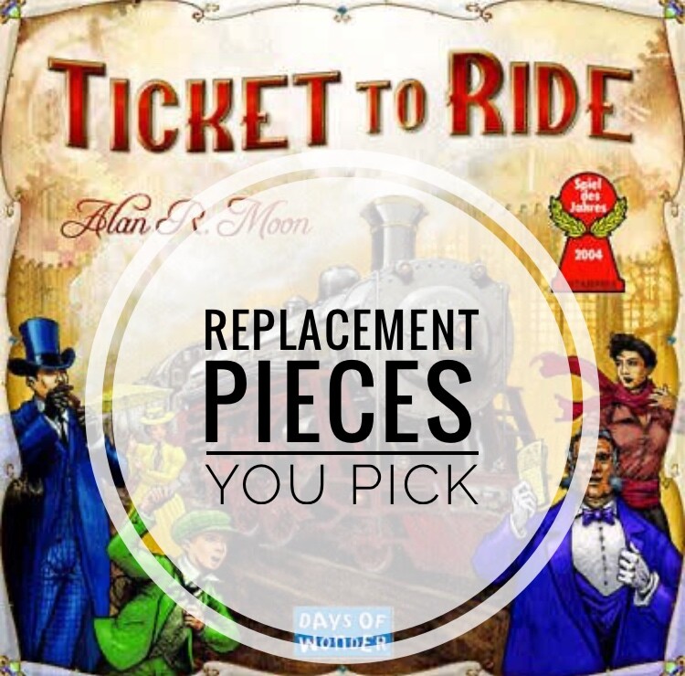 Ticket to Ride Train Game Replacement Pieces Individual & Lot 2004 - 2015