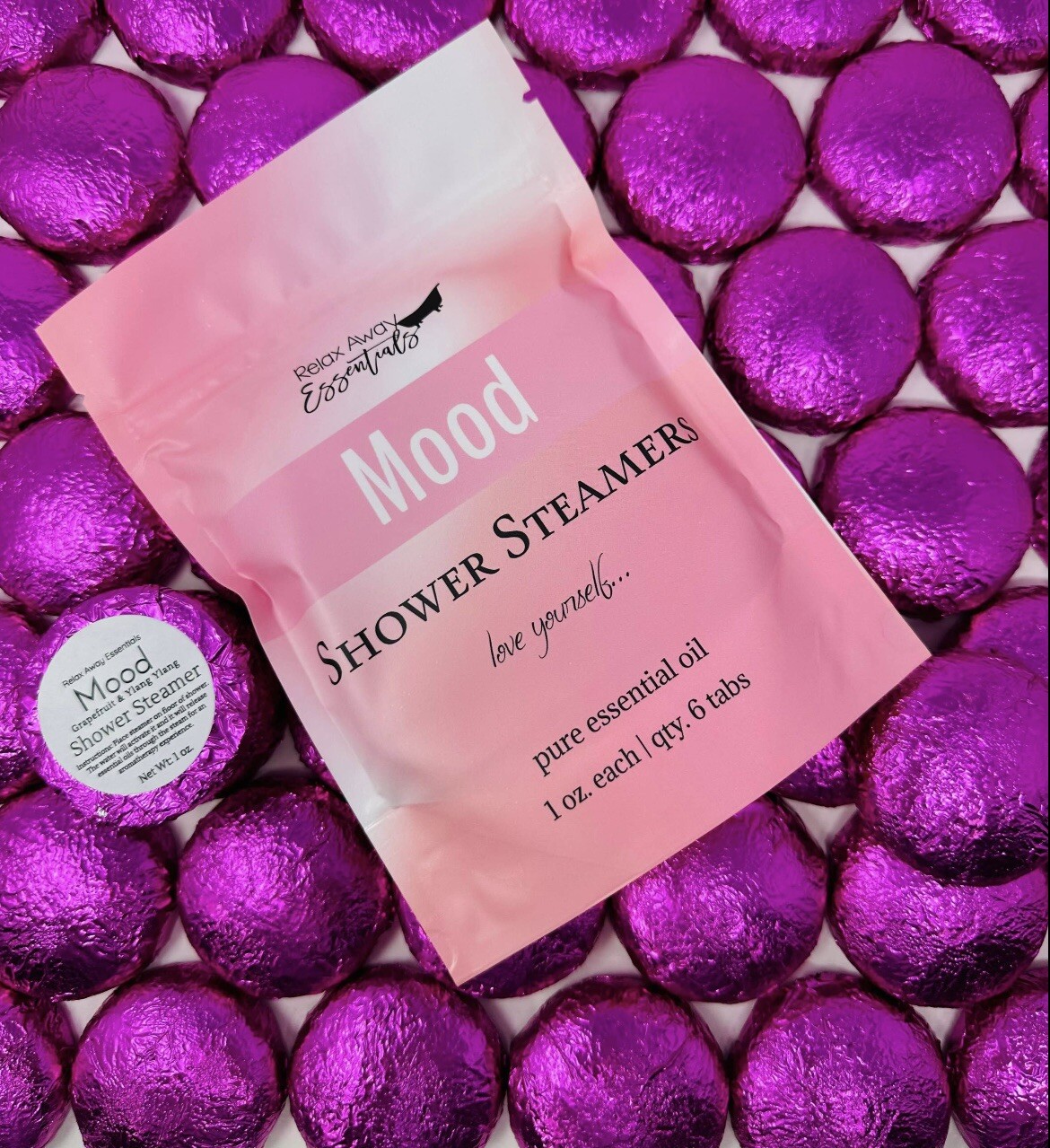 Brand New Mood Shower Steamers 6 Pack ESSENTIAL OILS RELAXING
