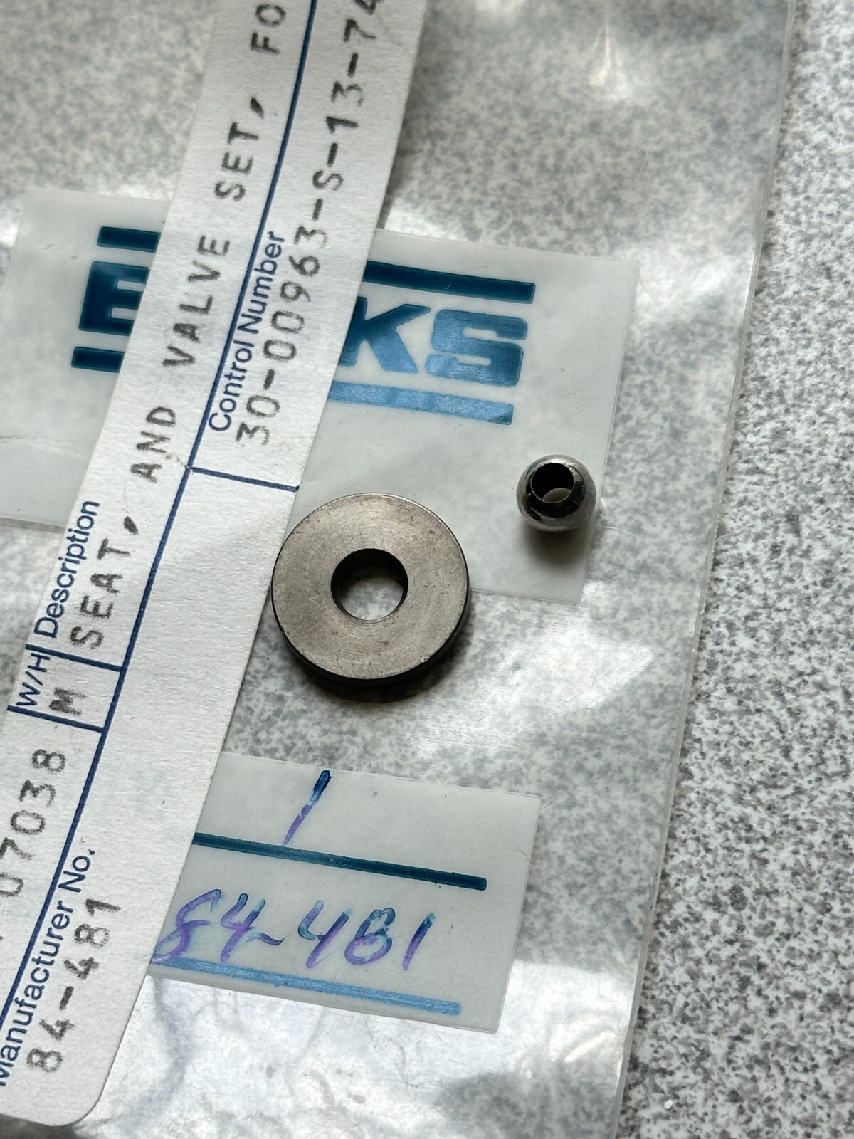 NEW OEM GENUINE BINKS 84-481 VALVE & SEAT SET