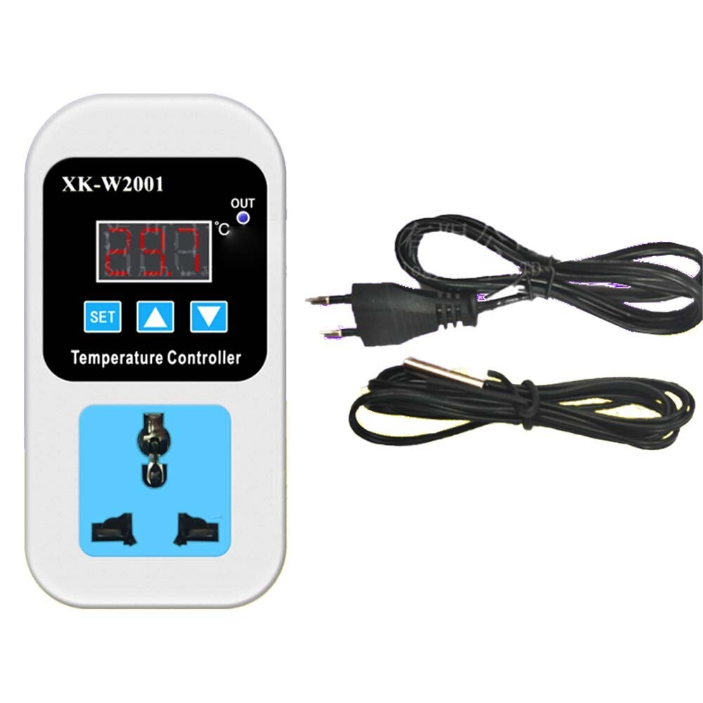 1pcs AC 110-220V XK-W2001 Digital Temperature Humidity Controller Socket new
