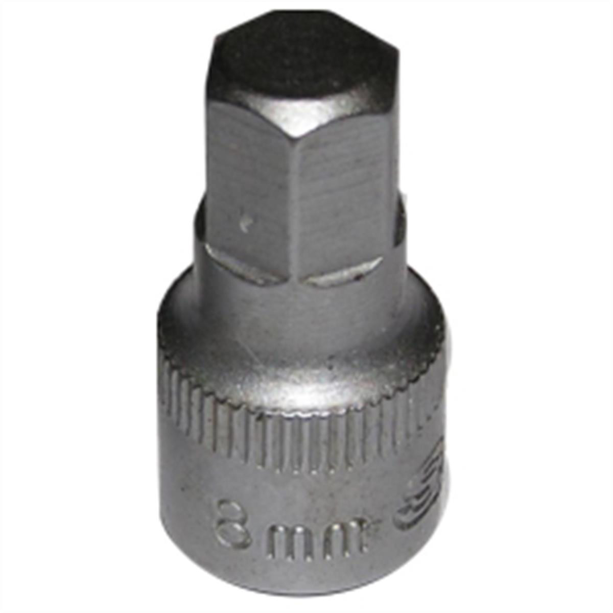 VIM Tools 8 mm Hex One Piece Drive Bit, 1/4 Inch Square Drive