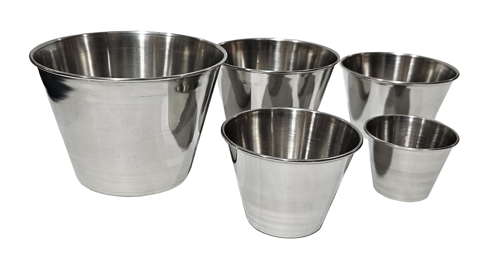 Home Brew Ohio Stainless Steel Sauce Cup 6cm, 8cm, 10cm, 12cm, 14cm (Ramekin)