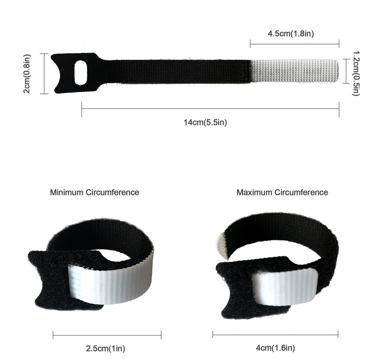 1/2 Write On Cinch Straps Reusable Fastening Cable Straps Identify Quickly Cord