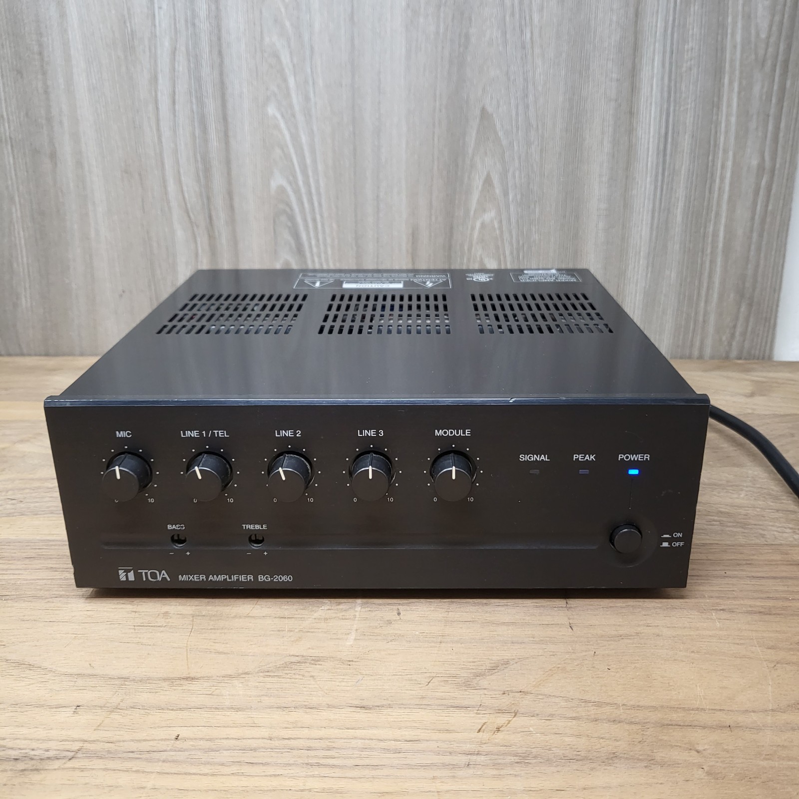 TOA BG-2060 CU 60W Mixer Amplifier Commercial Audio System Tested Working