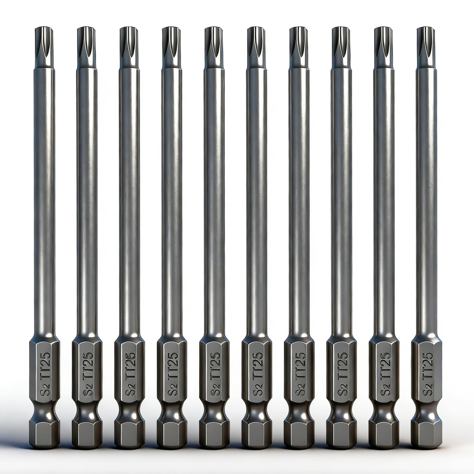 10PCS T25 Torx Screwdriver Bit Sets, 4'’Length Magnetic Security Torx Bits Se...