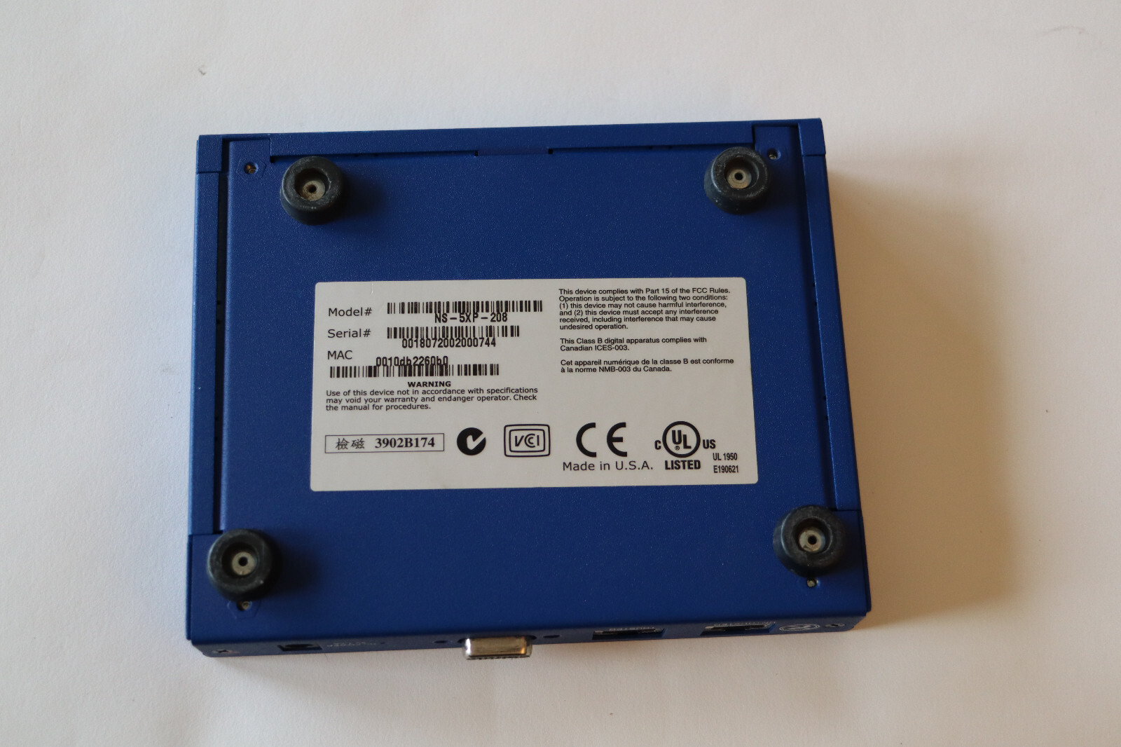 Netscreen NS-5XP-208 VPN Standalone Appliance
