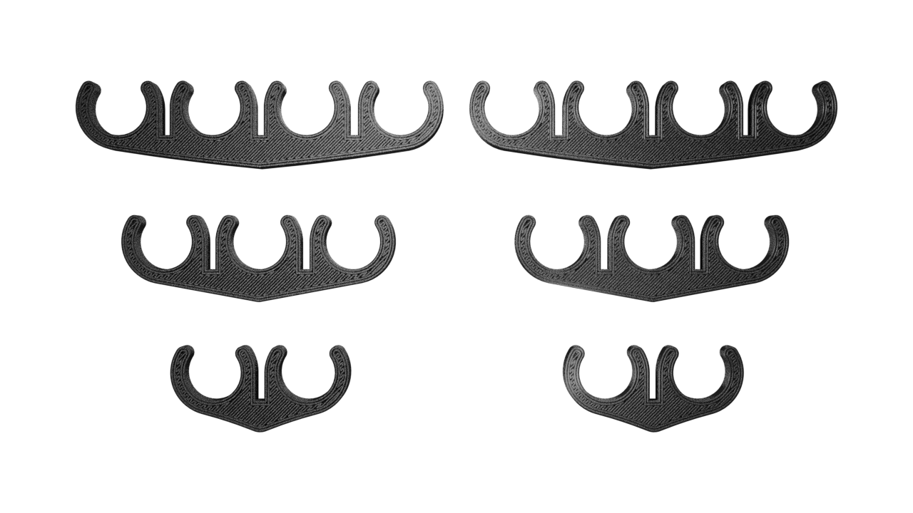 Black Nylon 6mm Spark Plug Wire Separator Set