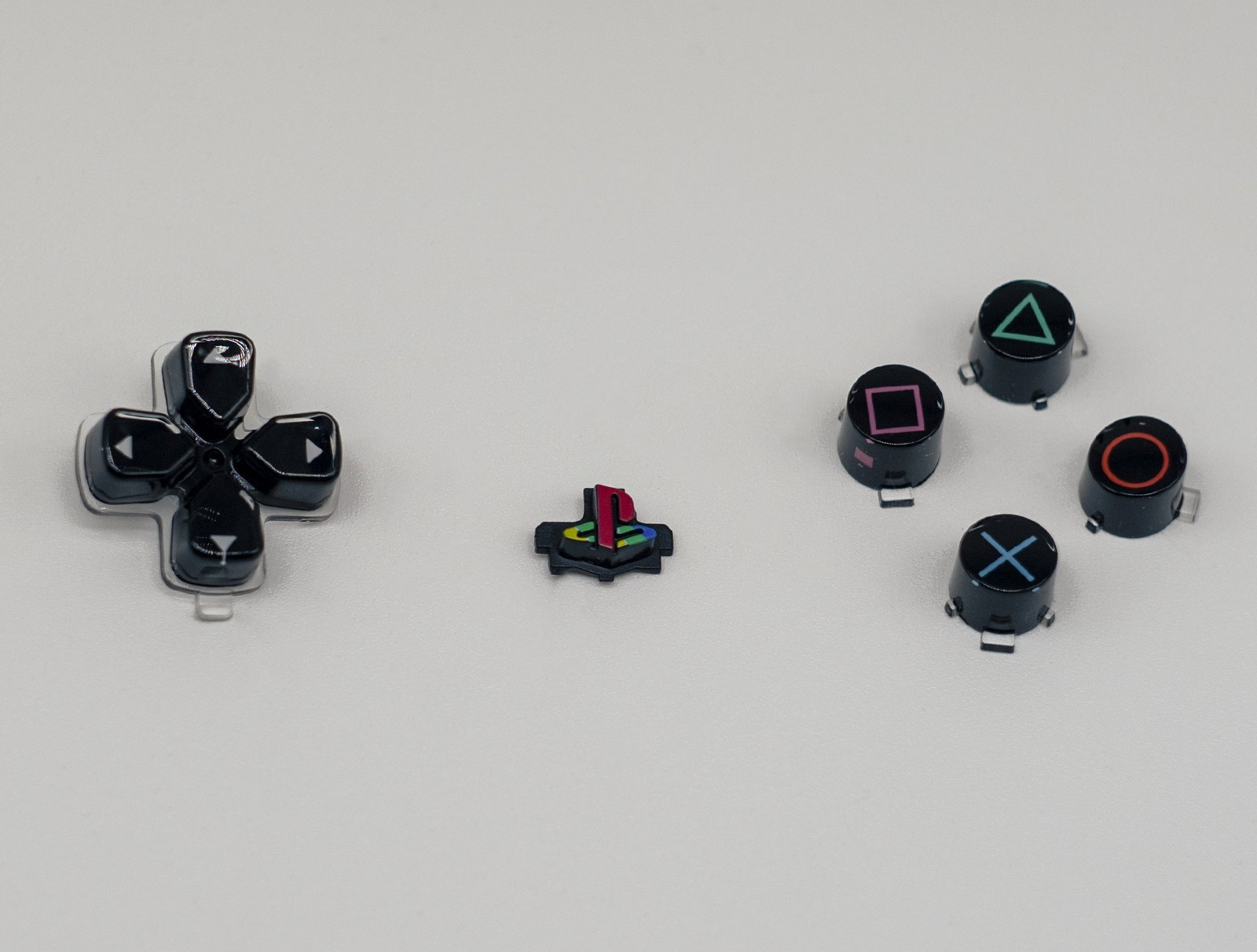 30th Anniversary PS5 6 Piece Retro + Glass Button Set PS5 DualSense Controller