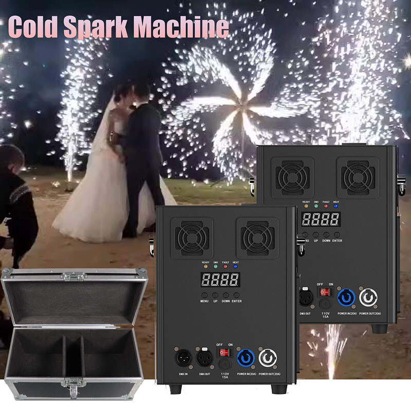 4pcs 700W Cold Spark Machine Stage Effect DMX Firework DJ Event Party Wedding