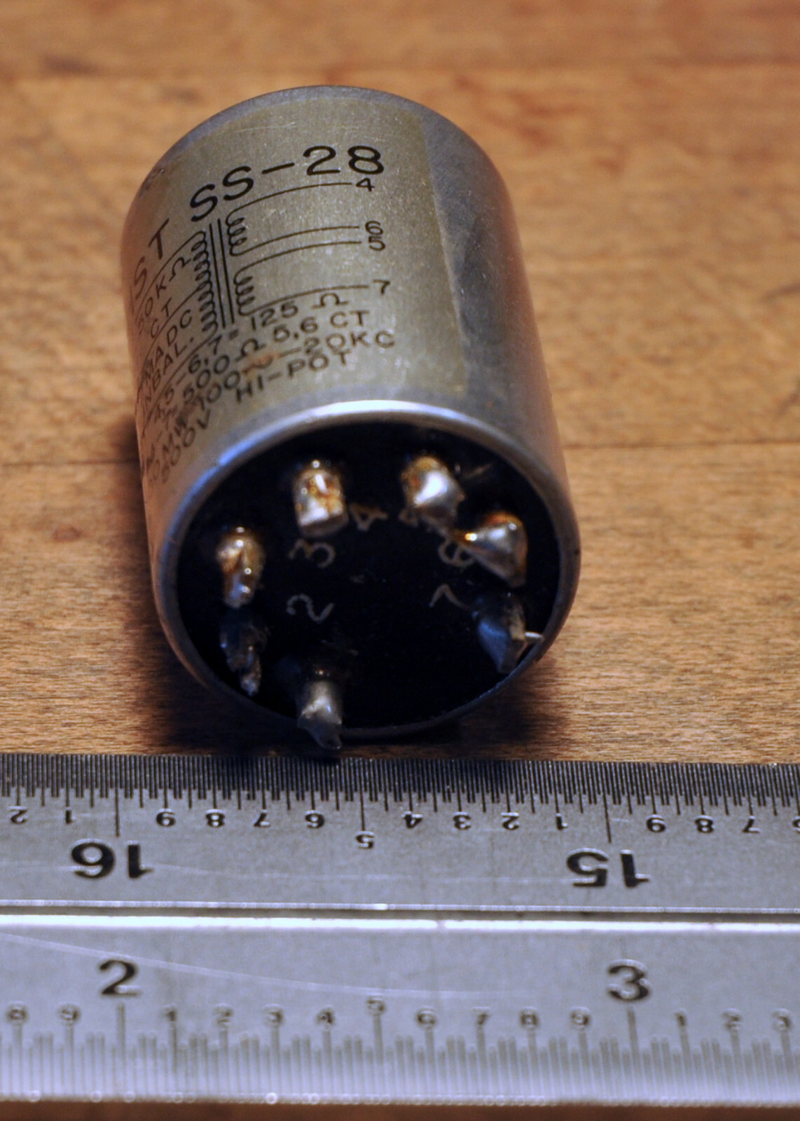 HST SS-28 vintage audio transformer, open box
