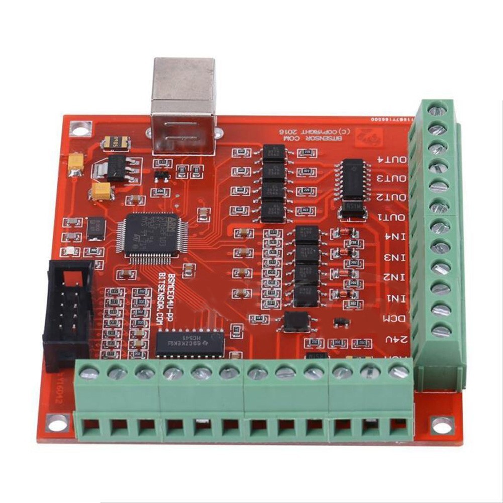 USB CNC Driver Card for Stepper Motors Supporting External Connections