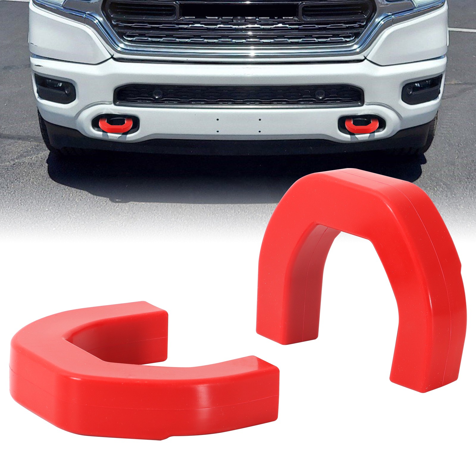 Front Tow Hooks Covers Replaces Car Tow Hooks for RAM 1500 2019 2020-2024