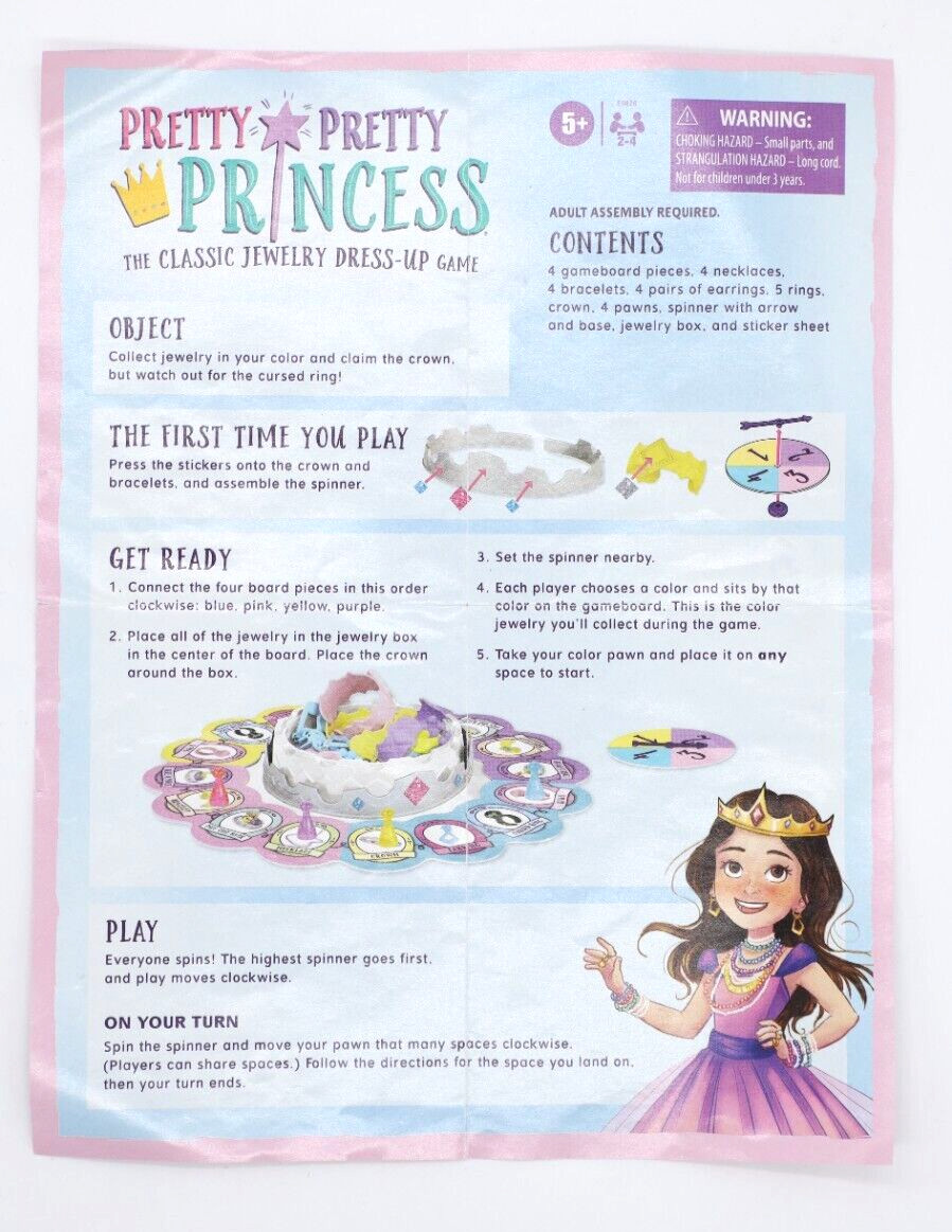 Pretty Pretty Princess Jewelry Dress-Up Game Replacement Pieces