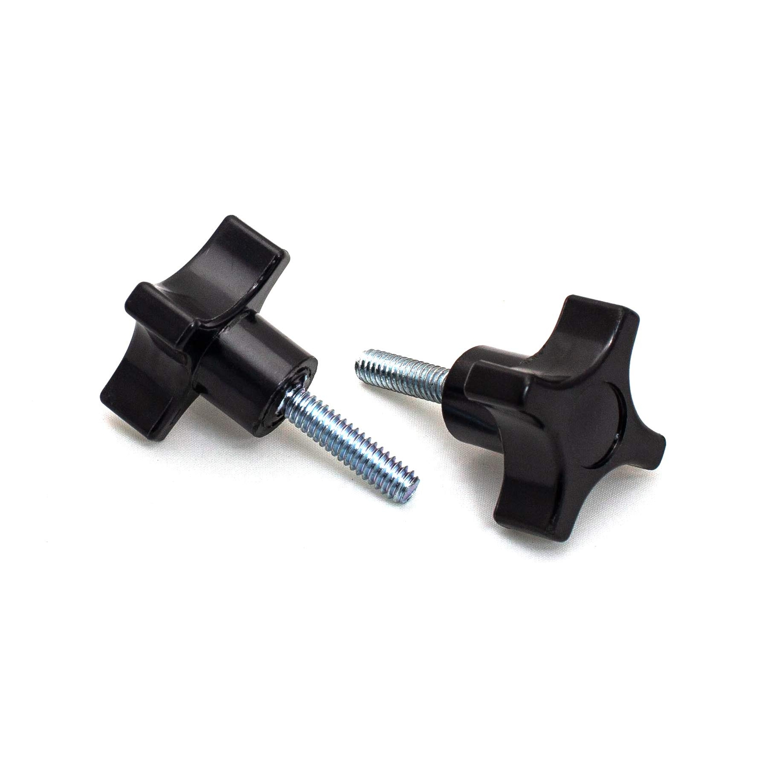 4-Point Stud Knobs, 1/4"-20 Threaded Thumb Screw Star Knob with 1" Stud, 10 PK