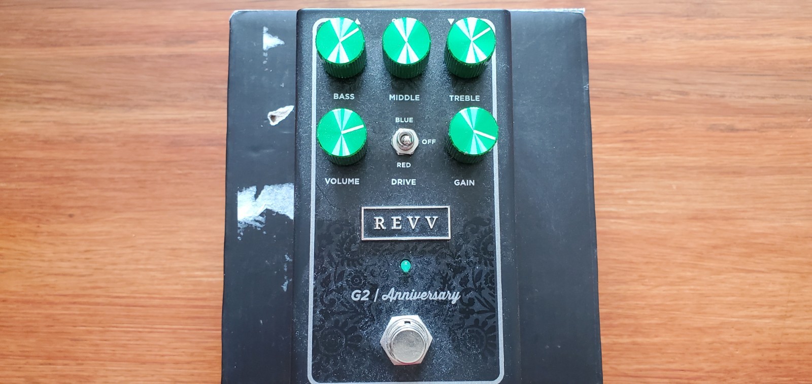 Revv G2 Green Channel Preamp/Overdrive/Distortion Pedal - Anniversary Edition