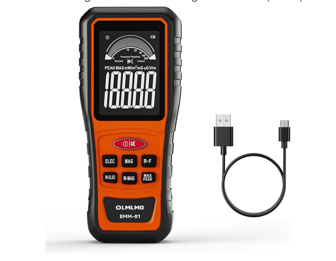 EMF Meter Emf Detector 3 in 1 - Detects Magnetic, Electric, and Radio Frequency