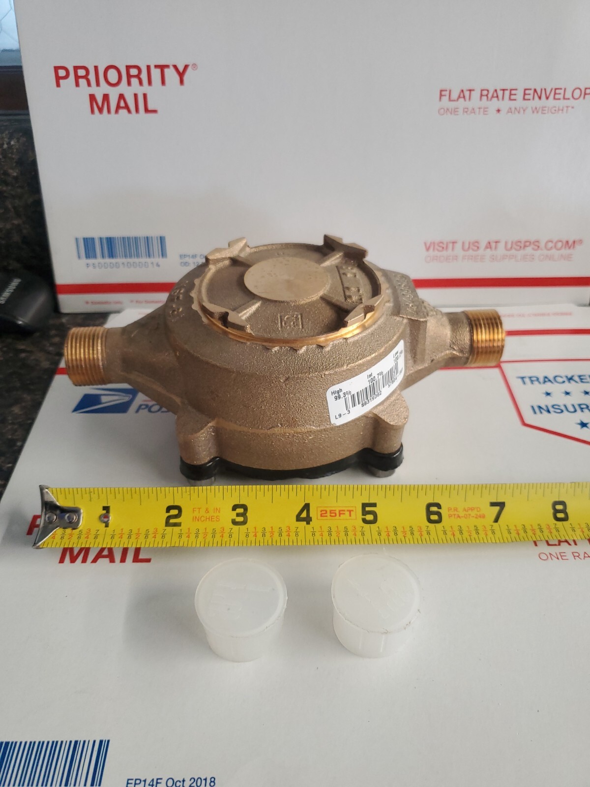 Badger Meter Model NSF-61 Brass RCDL 25 Cast Iron 5/8” x 3/4-34 BORE M25 EB2 NEW