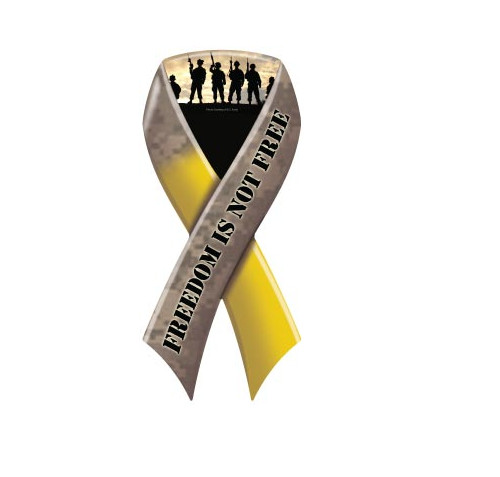 Freedom Is Not Free 4x9 Inch Ribbon Magnet